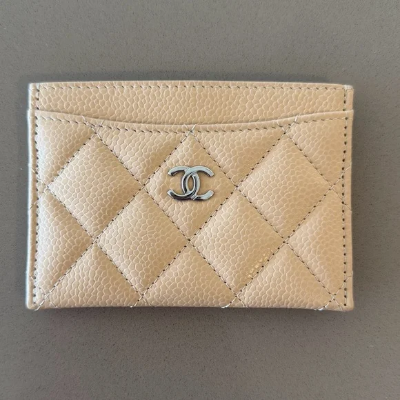 Chanel Beige Caviar Cardholder - Picture 2 of 11